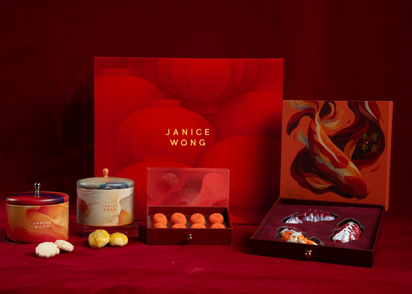 Abundance Koi Fish & Cookie Gift Set