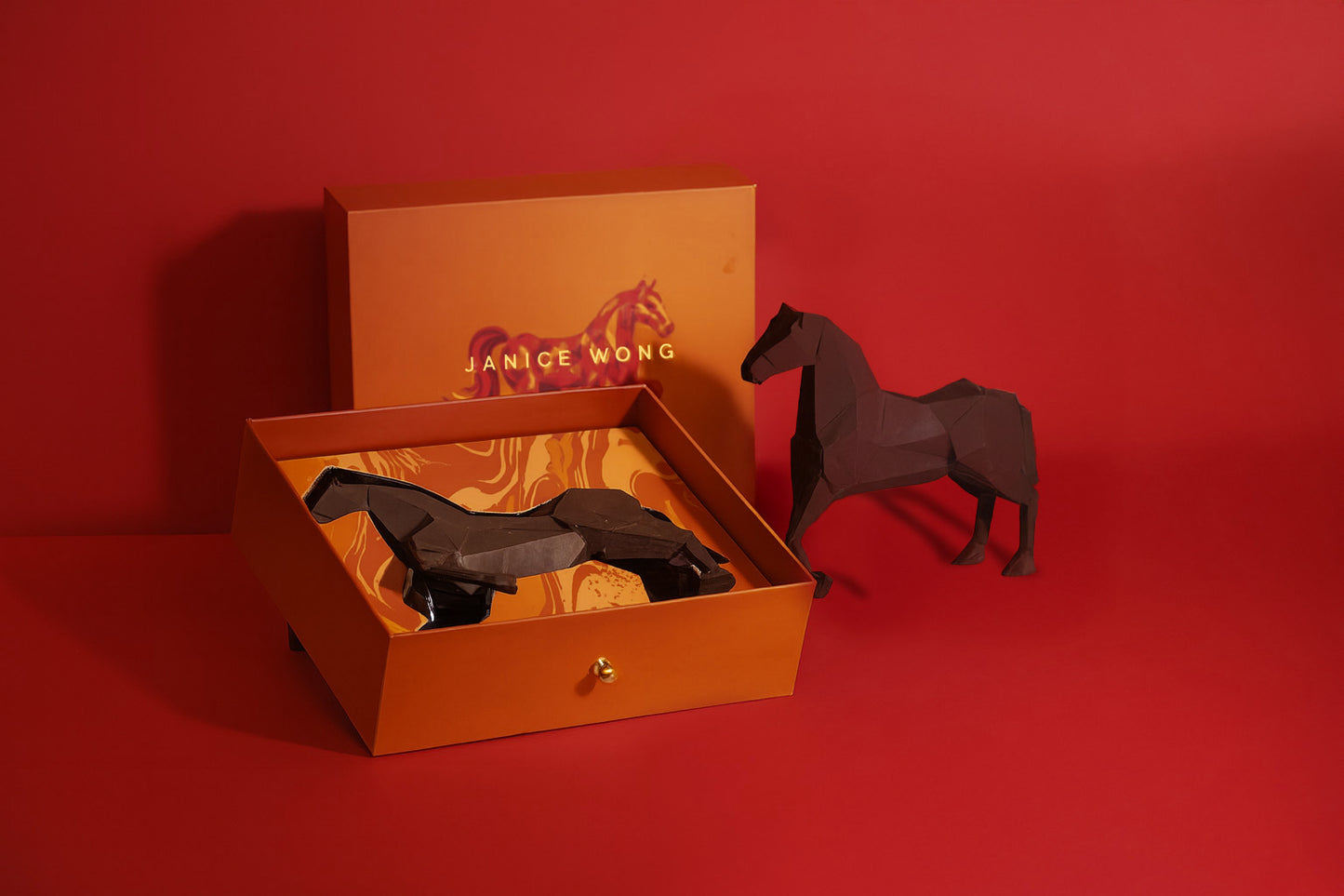70% Dark Chocolate Cashew Praline Sea Salt Horse