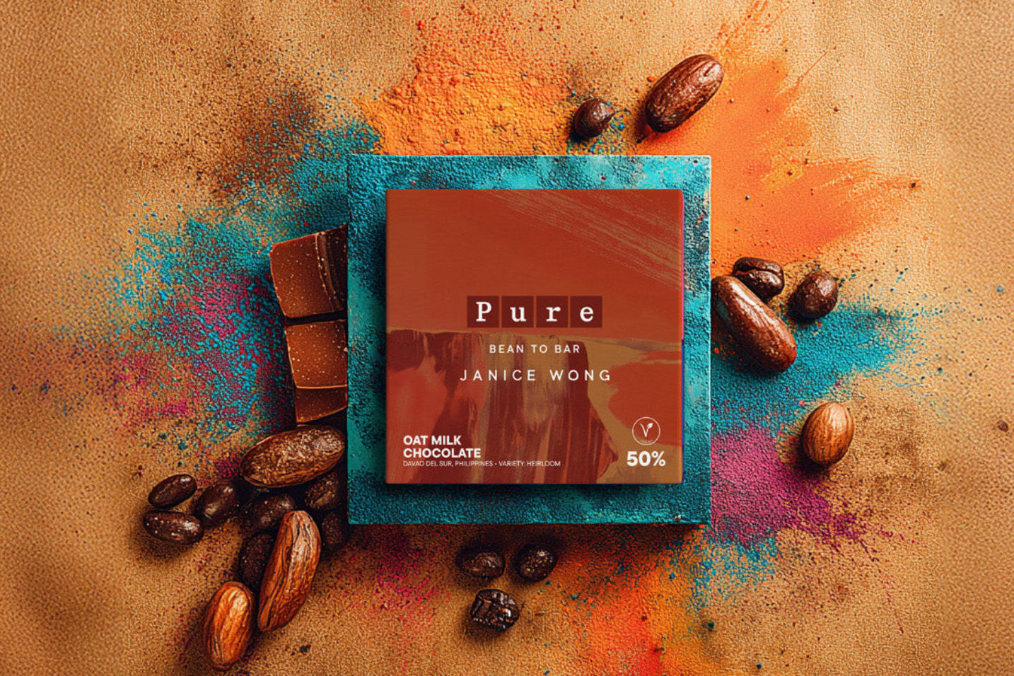 Janice Wong 50% Oat Milk Chocolate Bean to Bar