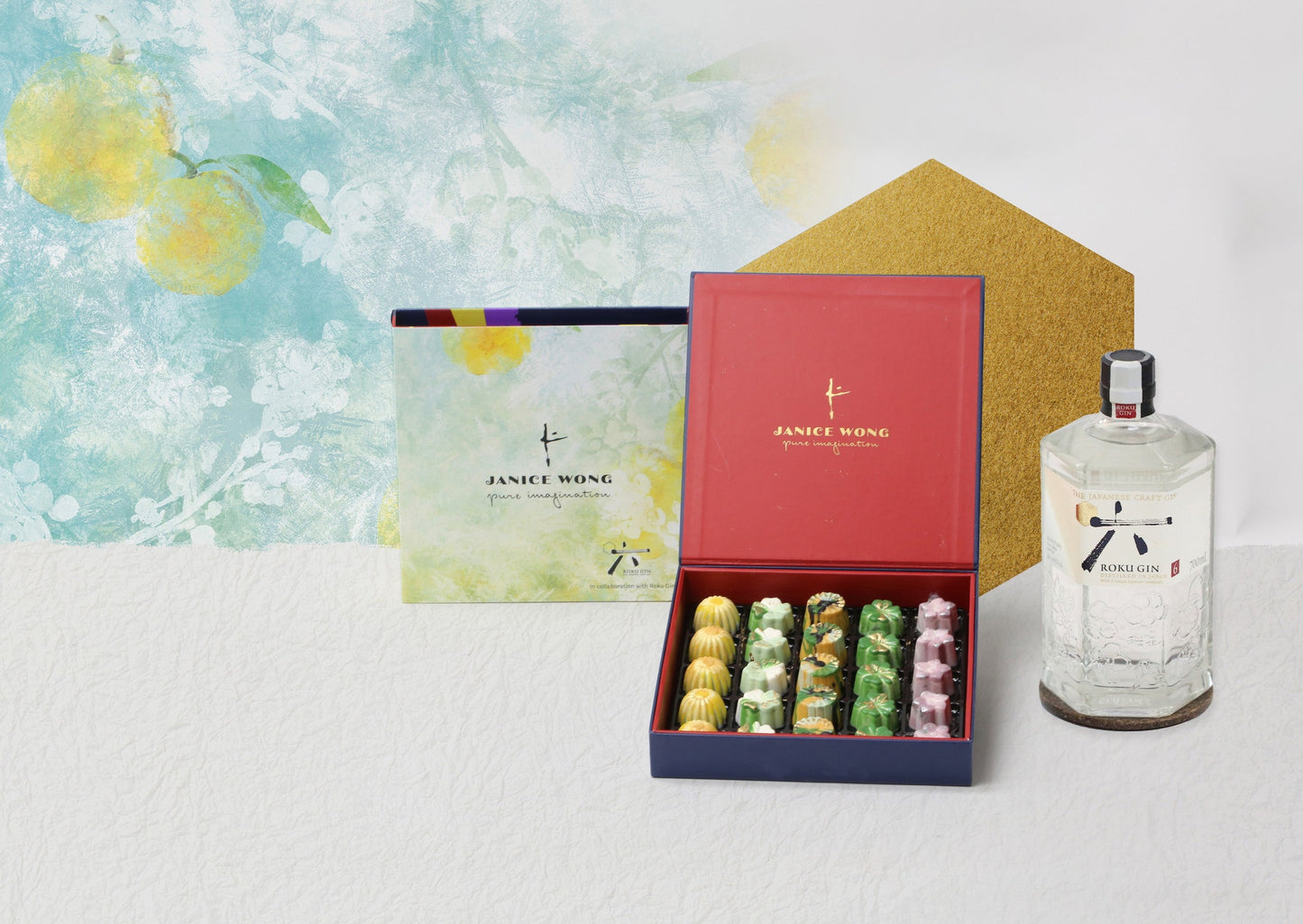 Janice Wong x Roku Gin Chocolate Box of 25
