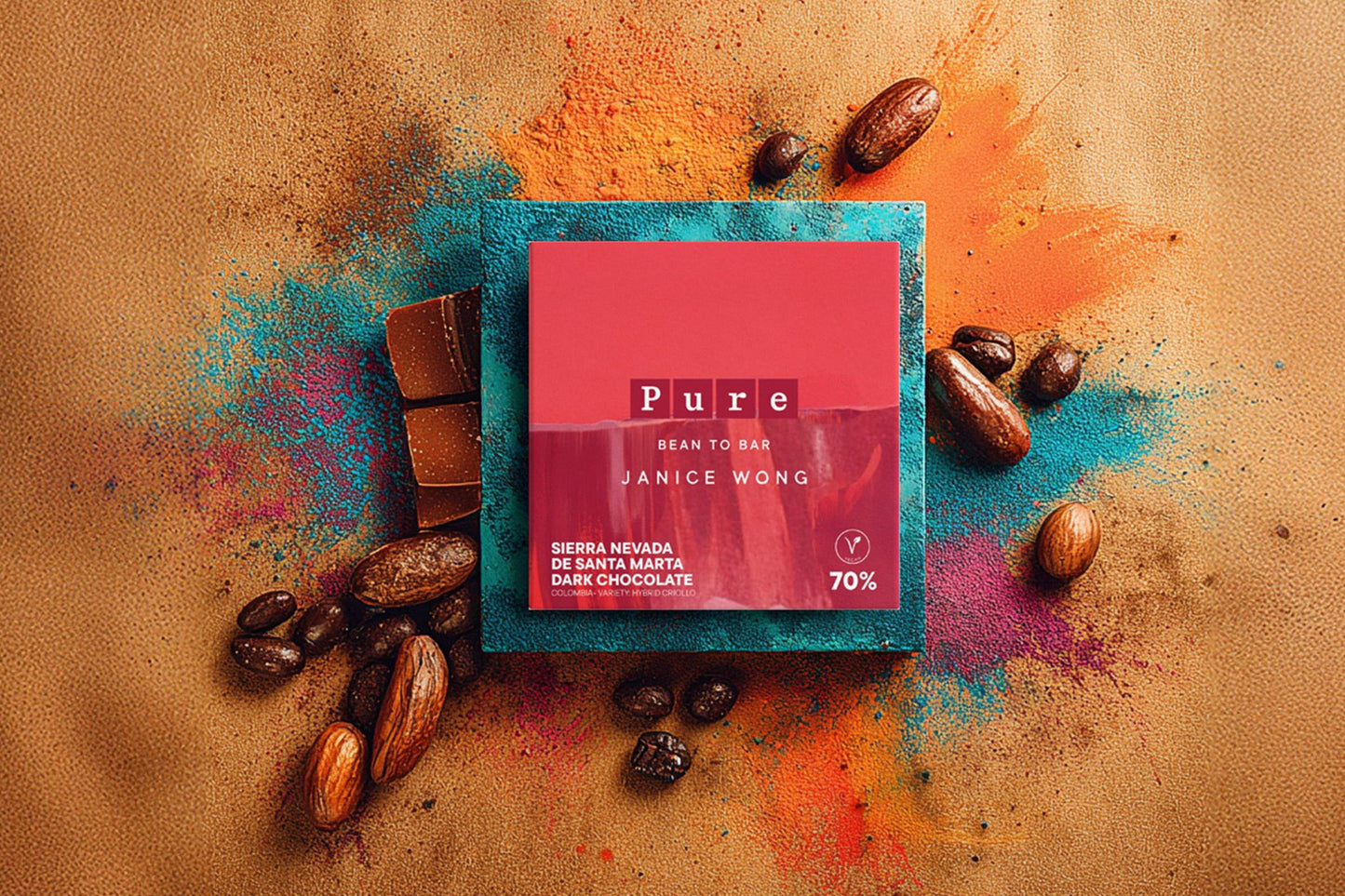 70% Vegan Colombia Single Origin Serra Nevada De Santa Marta Dark Chocolate