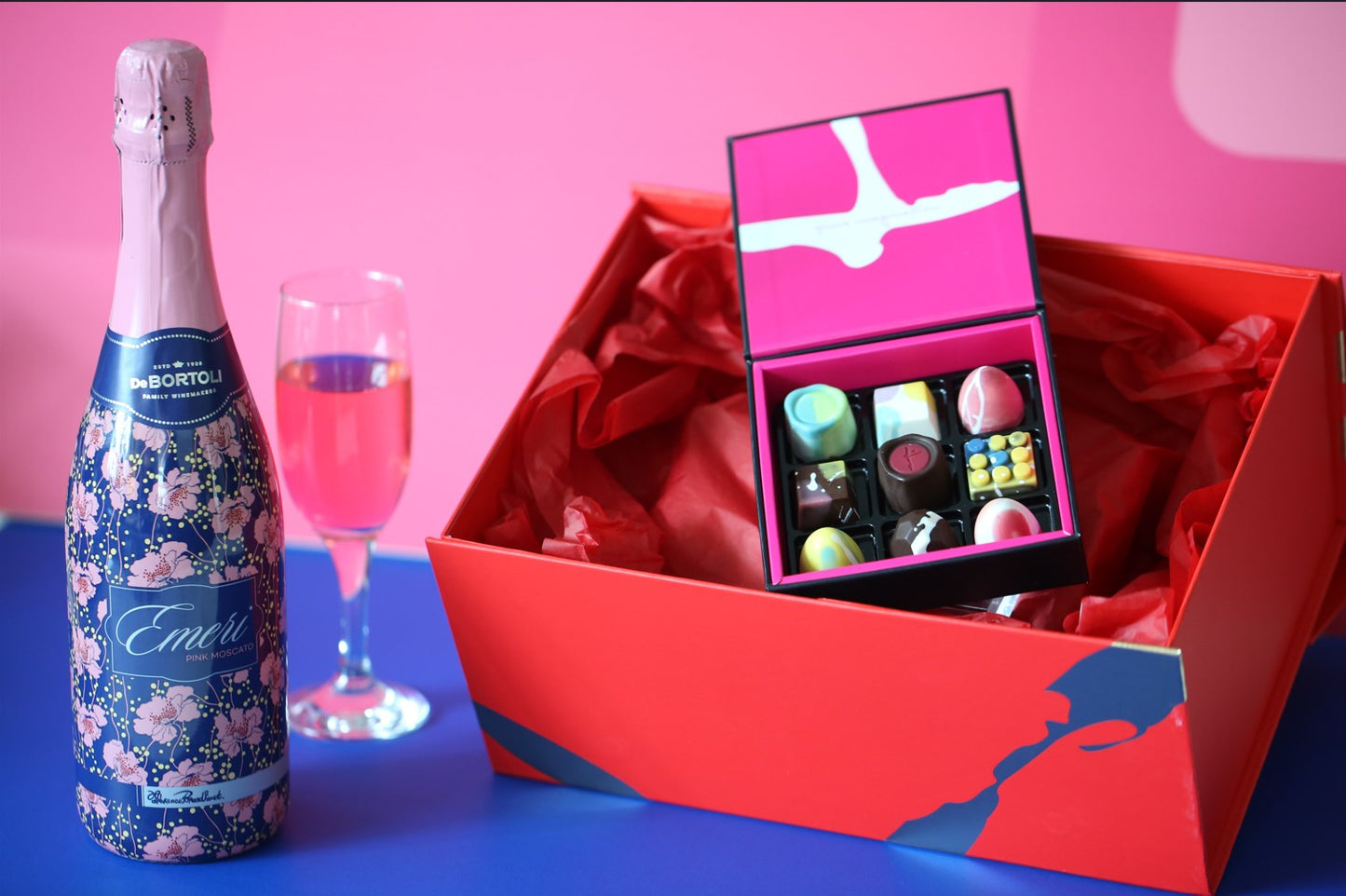 Chocolate and De Bortoli Emeri Pink Moscato