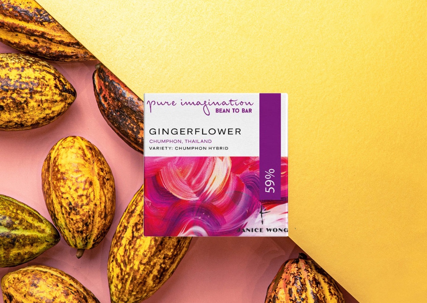 59% Thailand Single Origin Gingerflower Milk Chocolate