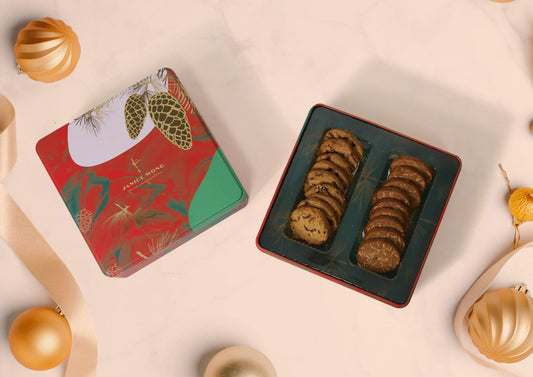Ginger Almond & Pistachio Cranberry Cookies Tin