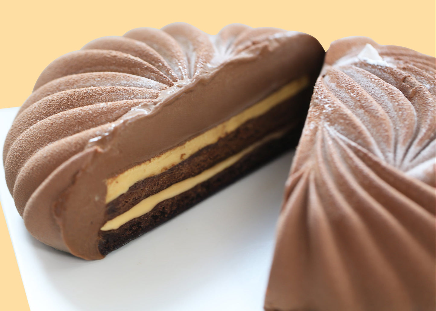 76% Chocolate Madeleine Cake