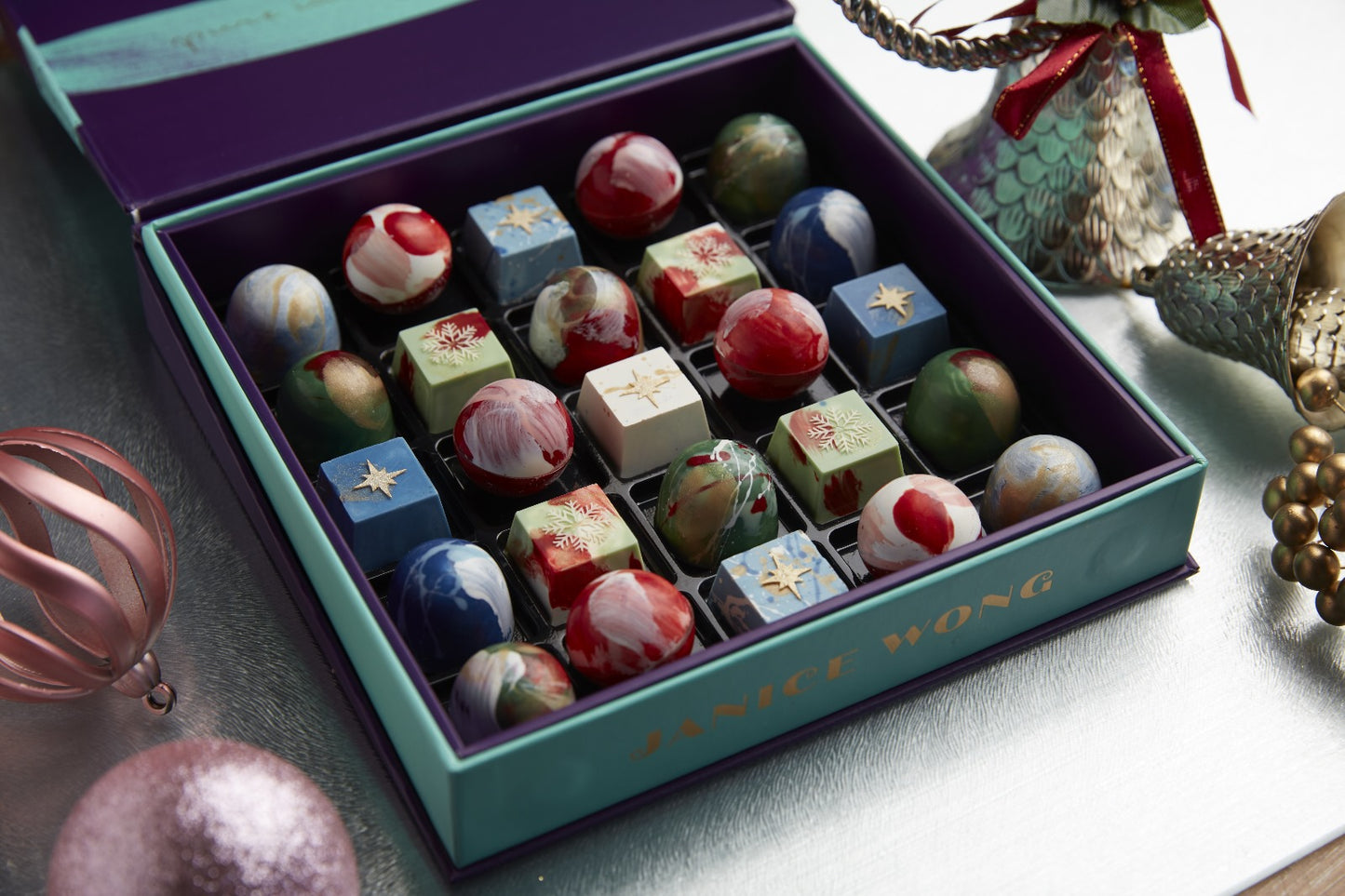 Box of 25 Christmas Themed Chocolates